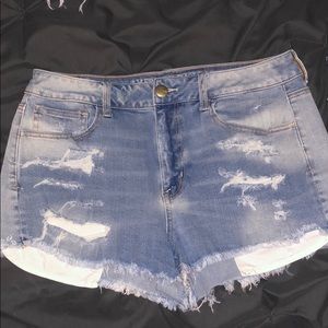 Denim shorts